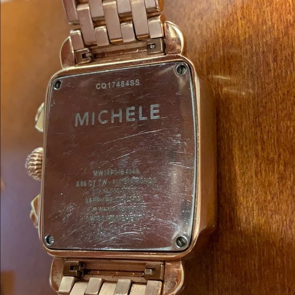SOLD: Michele Watch: 18k Rose Gold with Diamonds - Picture 5 of 8
